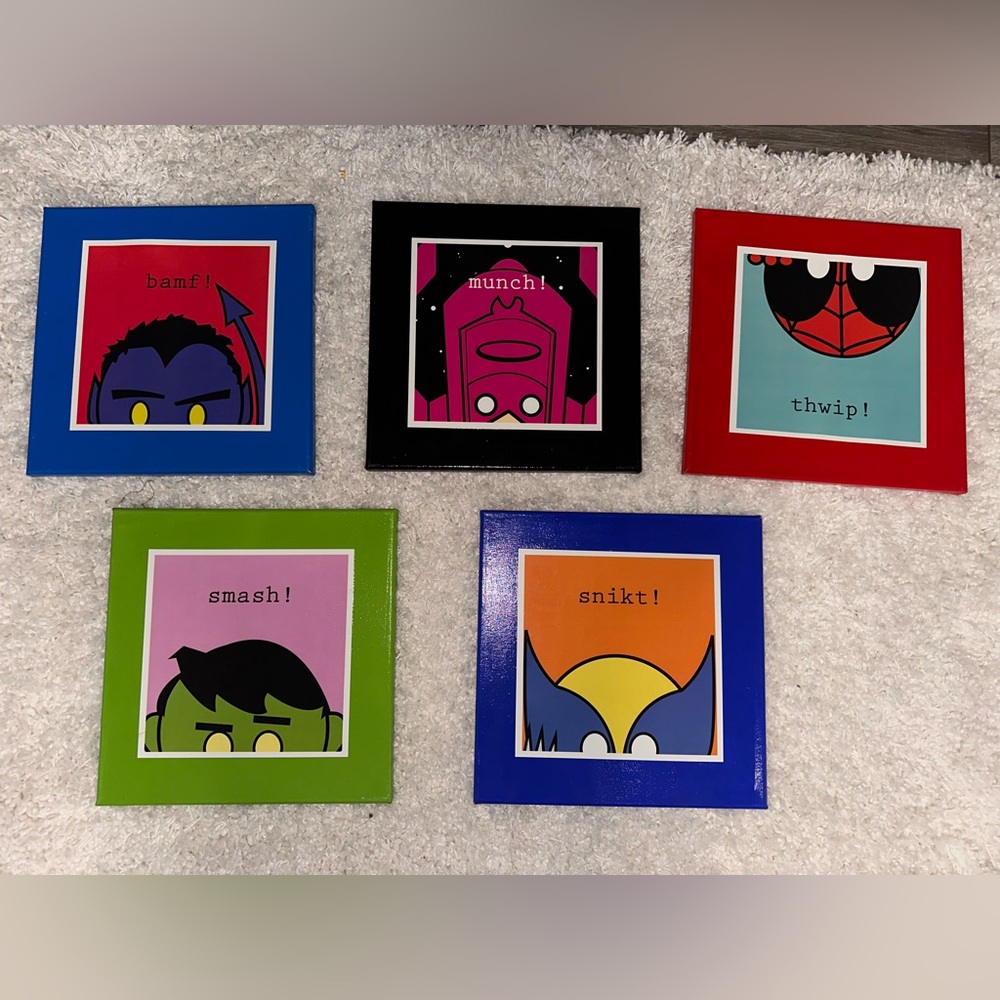 Marvel Canvas Wall Art Prints- Spider-Man,Hulk,Nightcrawler, Galactus, Wolverine